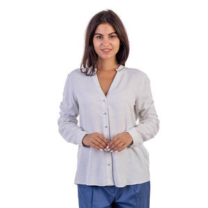 Network Blouse Women size M Gray